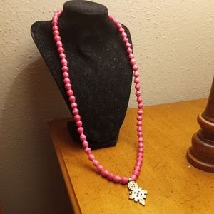 Akola Ethiopian Cross Vintage Paper Bead Necklace